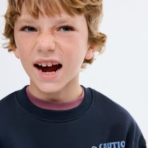 Printed cotton sweatshirt