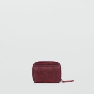 Studded leather purse