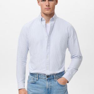 100% cotton kodak striped shirt