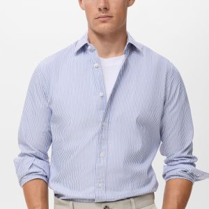 100% cotton kodak striped shirt