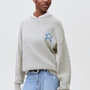 Star knitted sweater