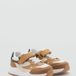 Velcro fastening mixed sneakers