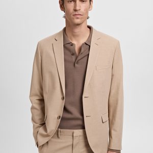 Super slim-fit suit jacket in stretch fabric