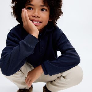 Polo-neck sweatshirt