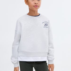 Shirt hem sweatshirt