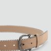 Suede belt with metal balls