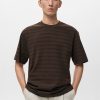 100% cotton relaxed-fit striped t-shirt