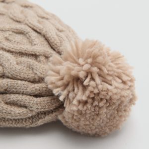 Knitted bobble hat