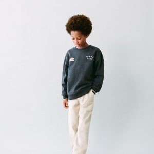 Embroidered cotton sweatshirt