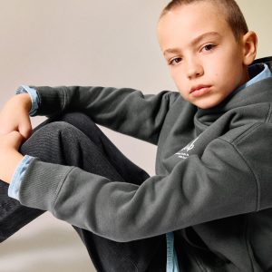 Printed cotton sweatshirt