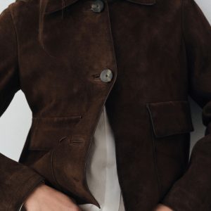 100% leather short jacket