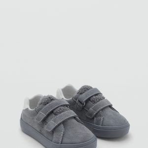 Leather mixed sneakers