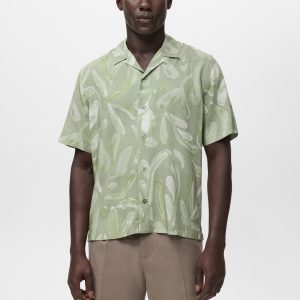 Fluid relaxed-fit printed shirt