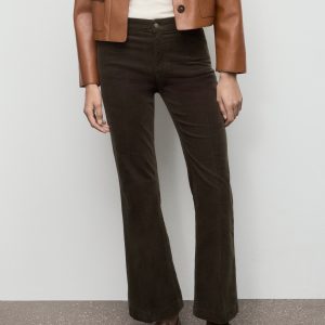 Corduroy flared jeans