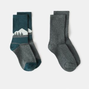 2 pack patterned socks