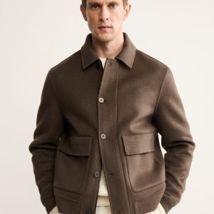 Handmade wool jacket with pockets