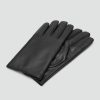 100% leather gloves with stitching detail
