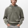 Corduroy hooded sweatshirt