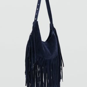 Fringe leather bag