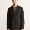 100% Italian wool double-breasted suit jacket
