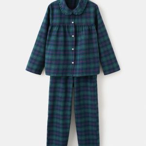 Set of long check pyjamas