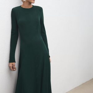 A-line dress with godets