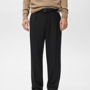 Regular-fit pleated pants
