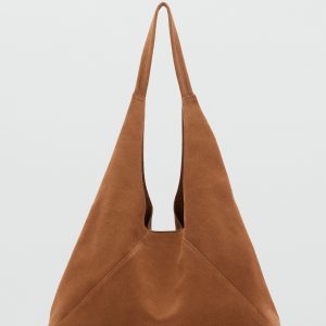 Suede shoulder bag