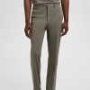 Stretch fabric super slim-fit suit trousers