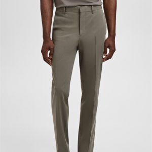 Stretch fabric super slim-fit suit trousers