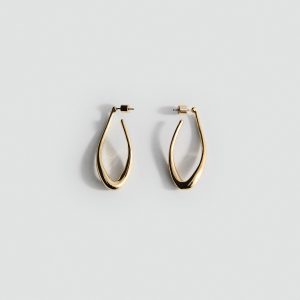 Twisted hoop earrings
