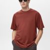 Relaxed-fit cotton-linen t-shirt