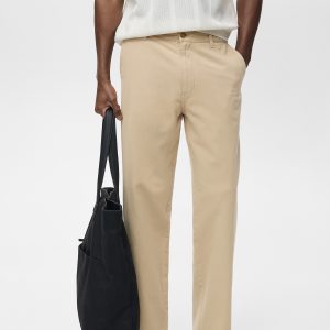 Regular-fit jeans made from a cotton-linen blend