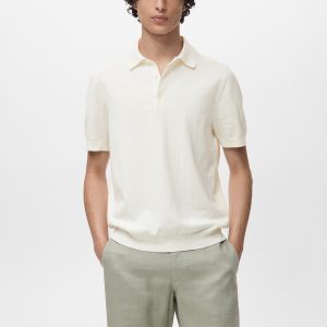 100% cotton fine-knit polo shirt