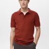 Fine-knit cotton polo shirt