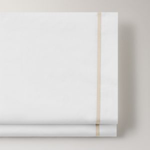 200-thread count percale cotton top sheet for 90 cm bed