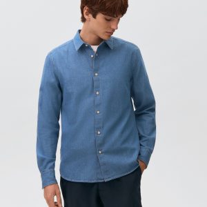 Cotton denim shirt