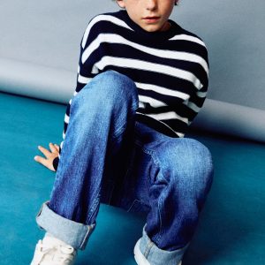 Knit striped sweater