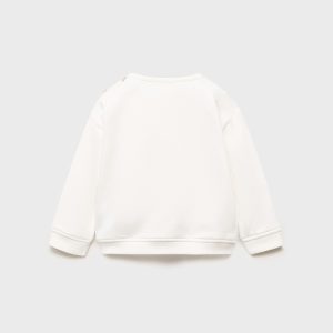 Sweatshirt with embroidered teddy bear