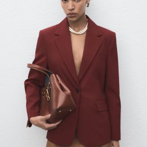 Straight-fit suit blazer