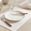 Cotton placemats with hemstitching