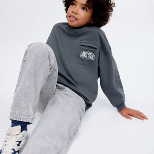 Printed cotton sweatshirt