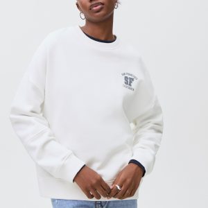 Printed cotton sweatshirt