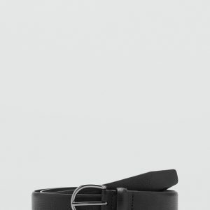 Pebbled leather belt