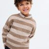 Knit striped sweater