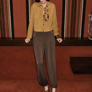 Suede jacket with buttons