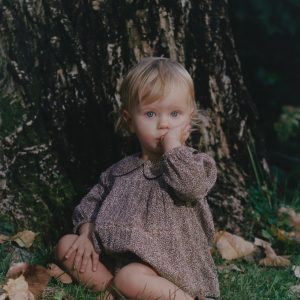Floral dress and diaper cover