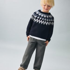 Straight cotton jeans