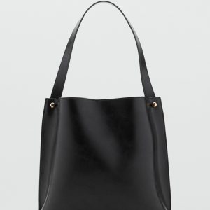 Bucket bag with metal details