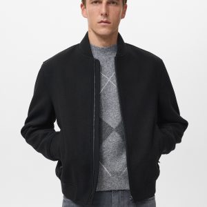 Bomber jacket with zip